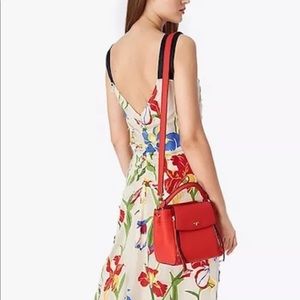 Tory Burch Half Moon Cross body poppy orange